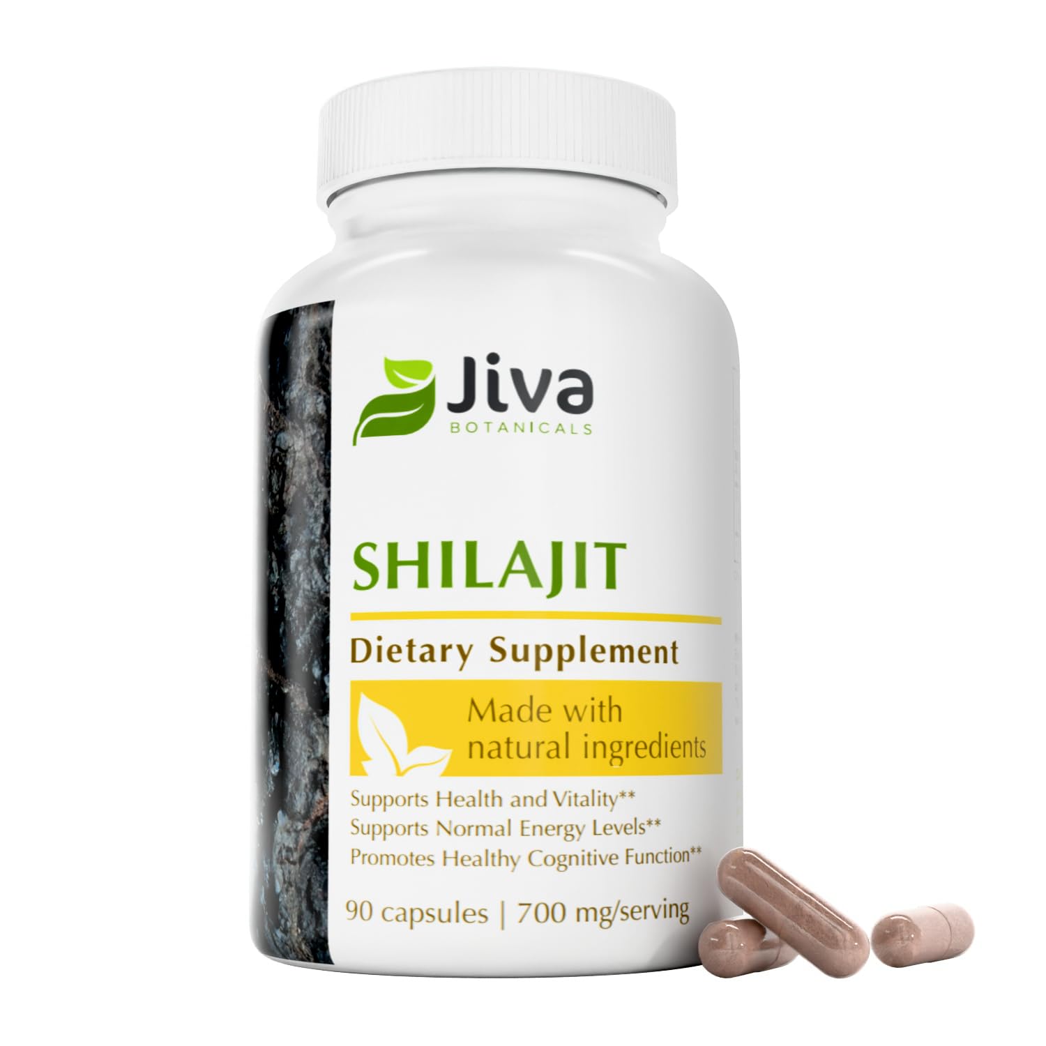 Amazon.com: Jiva Botanicals Shilajit Capsules 700 mg – Shilajit